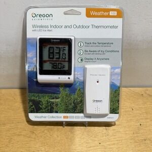 Oregon Scientific EMR201 Wireless Indoor/Outdoor Thermometer Weather 100 NEW SEA